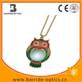 Owl Pendant Metal Hanging ChainMagnifier Magnifying Necklace (BM-MG9012)